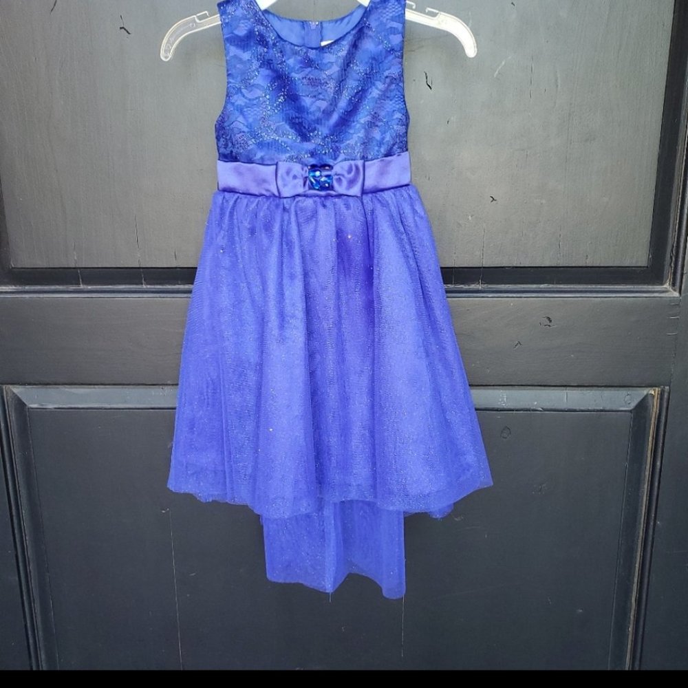 RARE EDITIONS ROYAL BLUE DRESS SZ 5